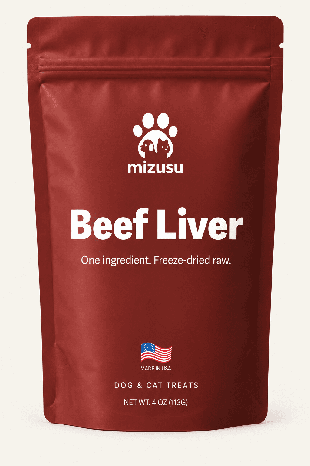 Mizusu Beef Liver 4 oz pouch