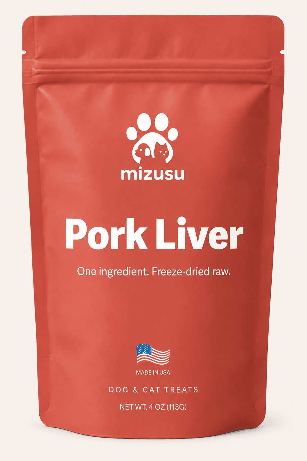 Mizusu Pork Liver 4 oz pouch